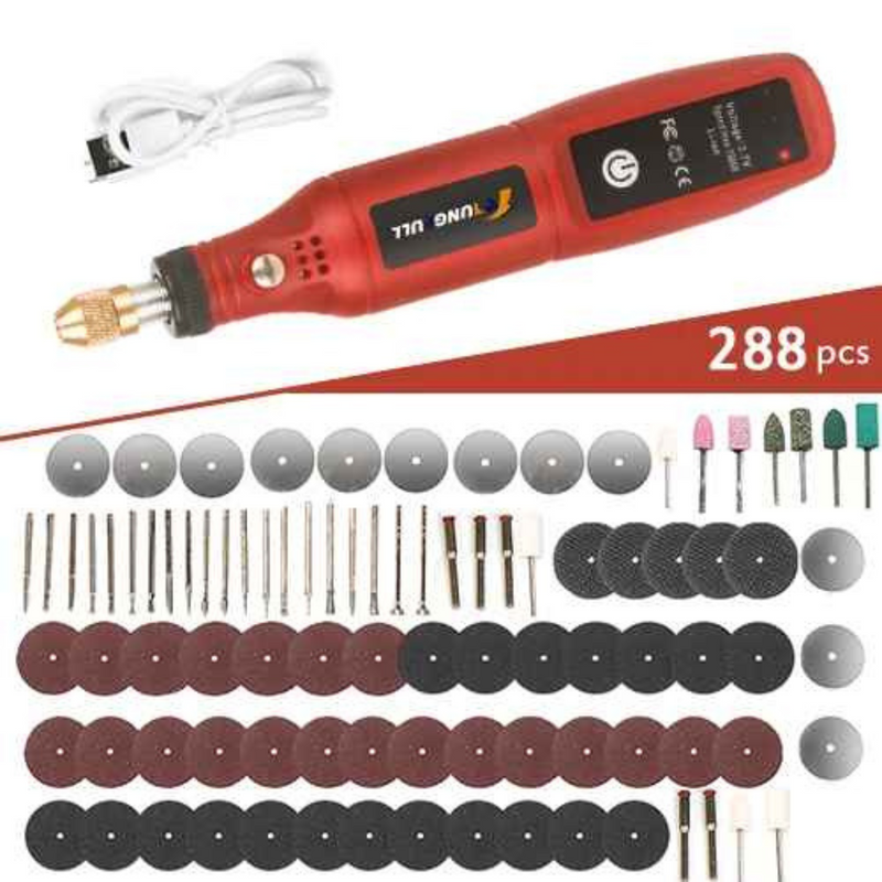 Micro Retífica Usb Sem Fio - Asgorn