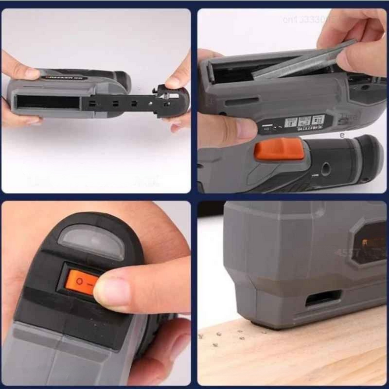 Pistola Grampeador de Pregos Elétrica - Gramper