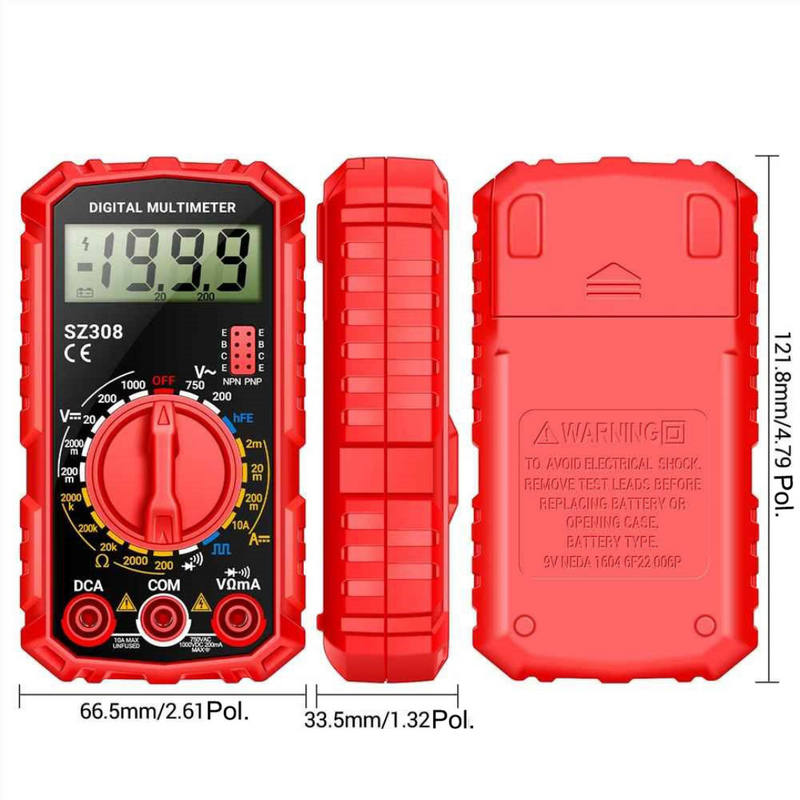 Multímetro Digital SZ308 - Multitex III