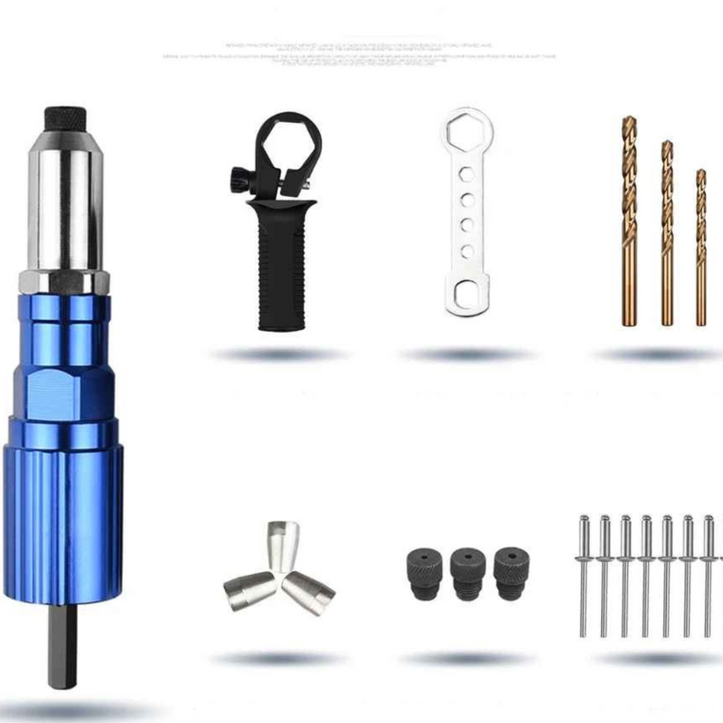 Rebitador Elétrico Adaptado em Parafusadeira e Furadeira - Nacelo