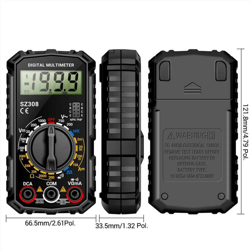 Multímetro Digital SZ308 - Multitex III