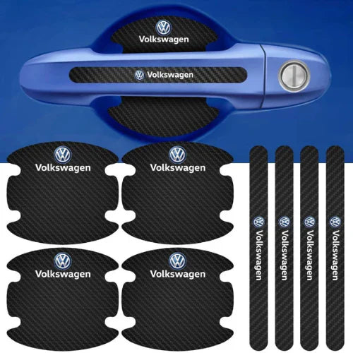 (8 Peças Para 4 Portas) Protetor De Maçaneta Para Porta do Carro Personalizado Anti Arranhões e Sujeira - MaxFiber™