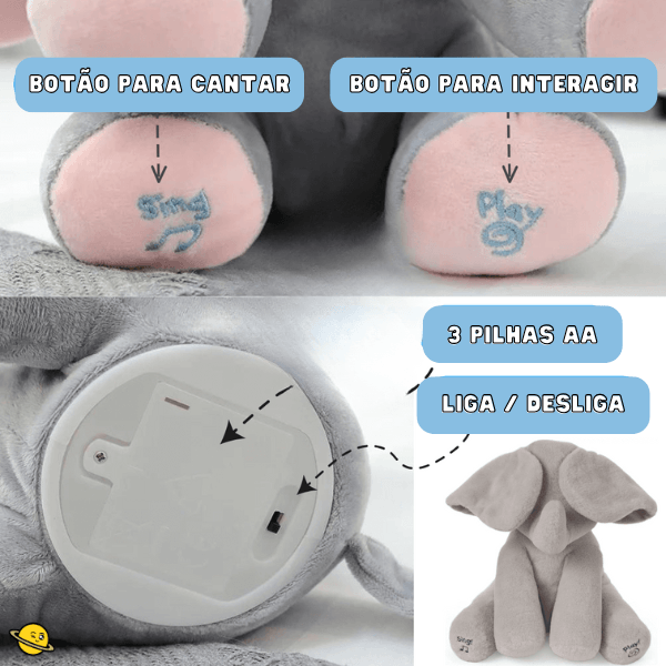 Elefante Esconde-esconde Brinquedo