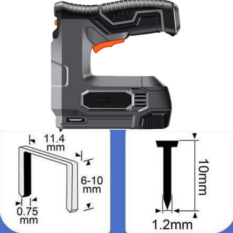 Pistola Grampeador de Pregos Elétrica - Gramper