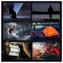 Lanterna com 4 LEDs  Usb Recarregável, Alta Potência - Vectro