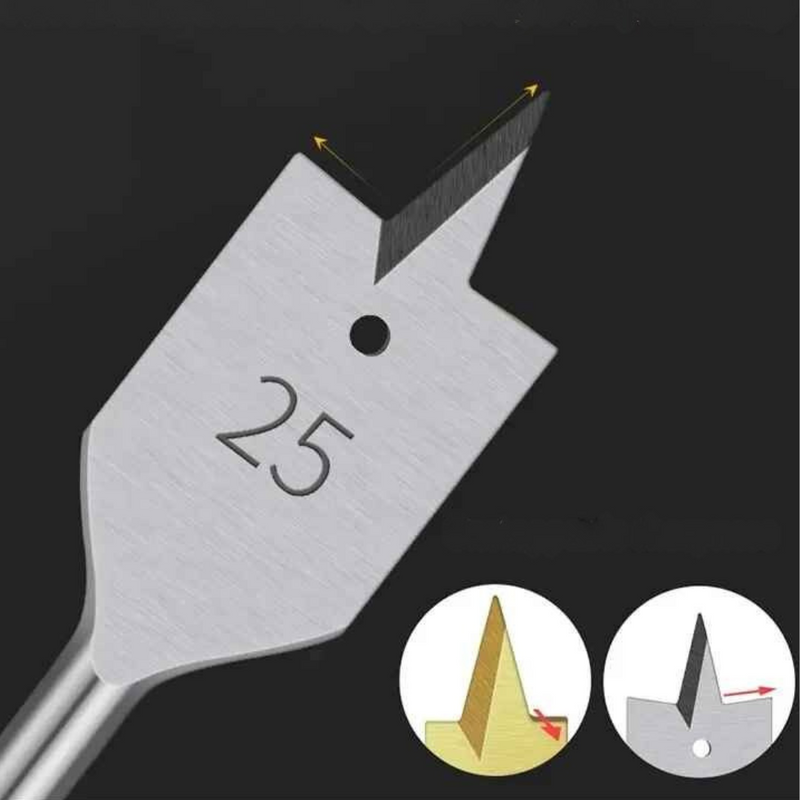 Kit Broca Chata 10 - 25 mm 6 Peças - SixFlat