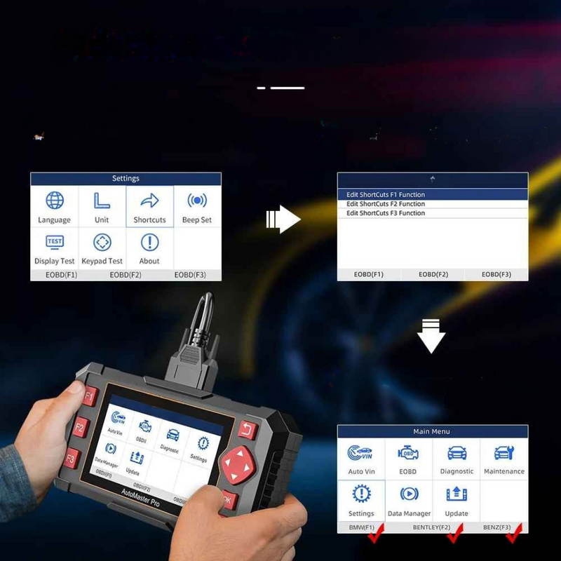 Scanner Ferramentas de Diagnóstico Automotivo Wireless OBD2 - Scancar