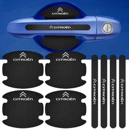 (8 Peças Para 4 Portas) Protetor De Maçaneta Para Porta do Carro Personalizado Anti Arranhões e Sujeira - MaxFiber™