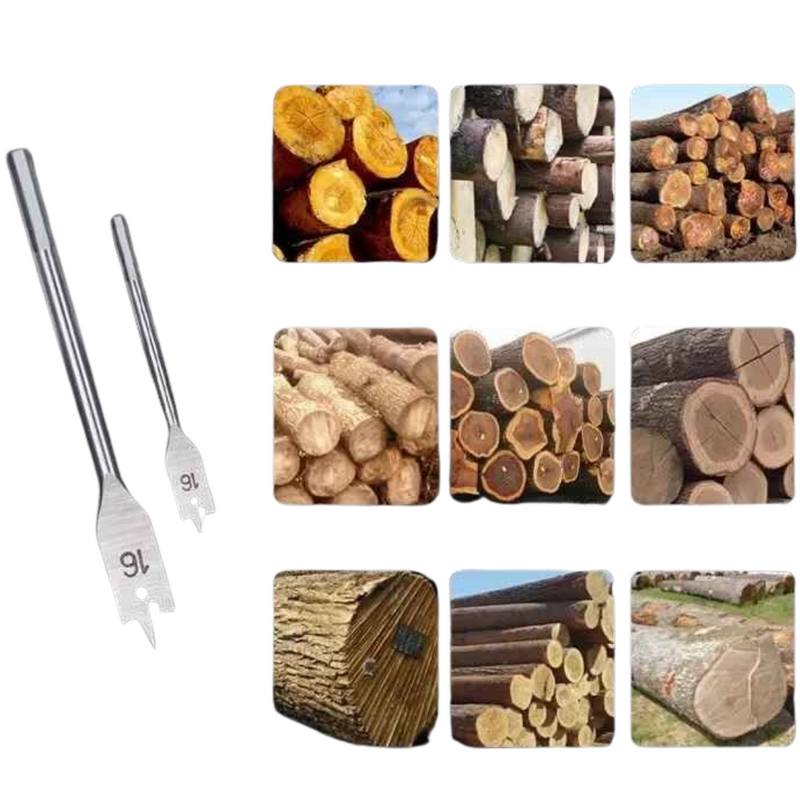 Kit Broca Chata 10 - 25 mm 6 Peças - SixFlat