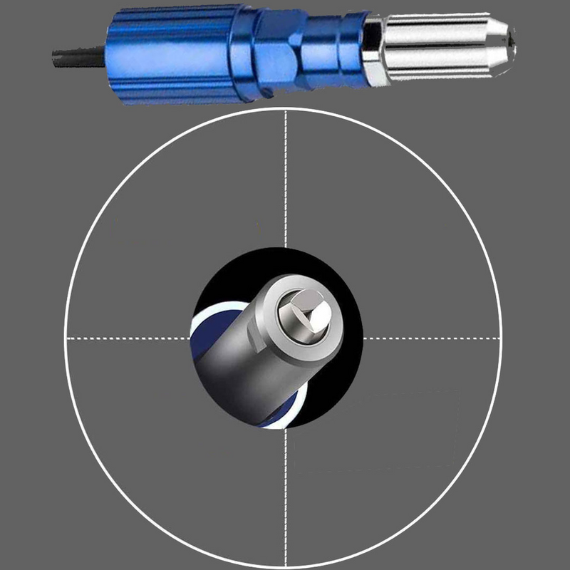 Rebitador Elétrico Adaptado em Parafusadeira e Furadeira - Nacelo