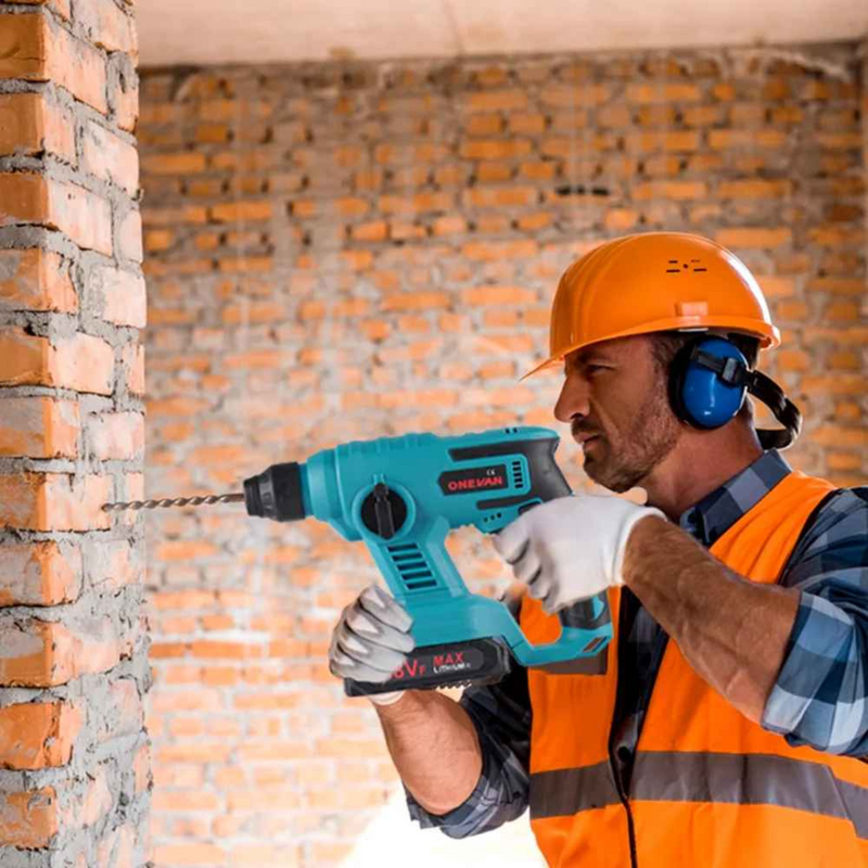 Martelo e Furadeira de Impacto Elétrico sem Fio - Delone