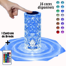 Luminária de Luxo Cristal Light 16 Cores - Sensível ao Toque + Controle Remoto