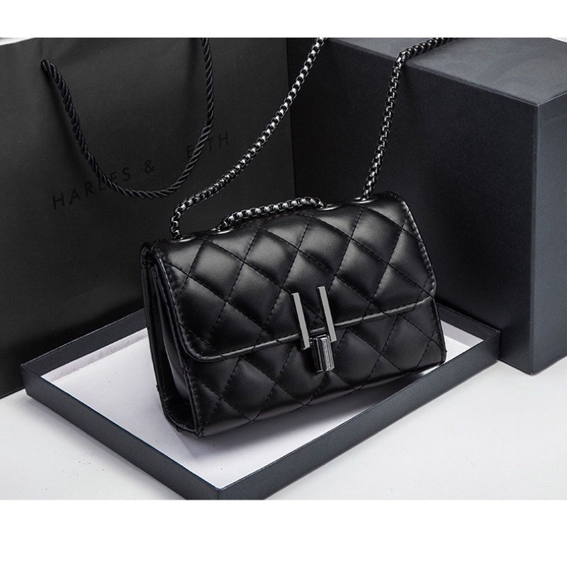 Bolsa feminina contente preta transversal “Y”