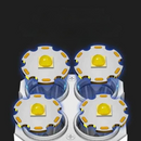 Lanterna com 4 LEDs  Usb Recarregável, Alta Potência - Vectro