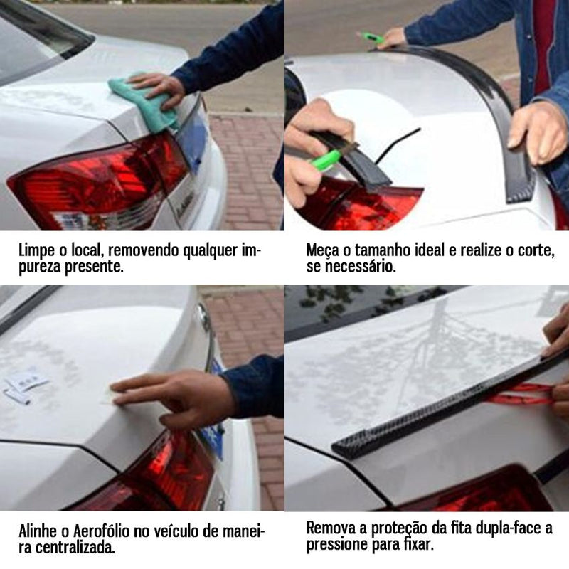 Aerofólio Spoiler Traseiro Universal Premium