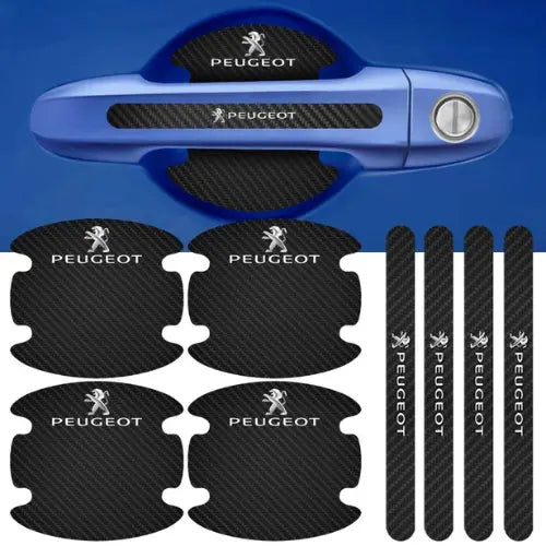 (8 Peças Para 4 Portas) Protetor De Maçaneta Para Porta do Carro Personalizado Anti Arranhões e Sujeira - MaxFiber™