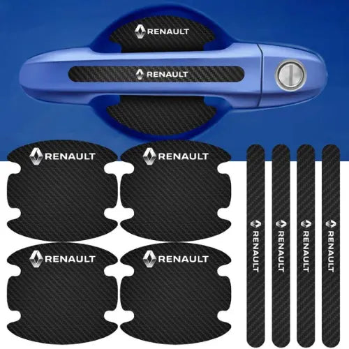 (8 Peças Para 4 Portas) Protetor De Maçaneta Para Porta do Carro Personalizado Anti Arranhões e Sujeira - MaxFiber™