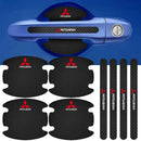 (8 Peças Para 4 Portas) Protetor De Maçaneta Para Porta do Carro Personalizado Anti Arranhões e Sujeira - MaxFiber™