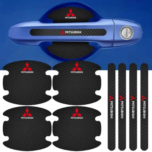 (8 Peças Para 4 Portas) Protetor De Maçaneta Para Porta do Carro Personalizado Anti Arranhões e Sujeira - MaxFiber™