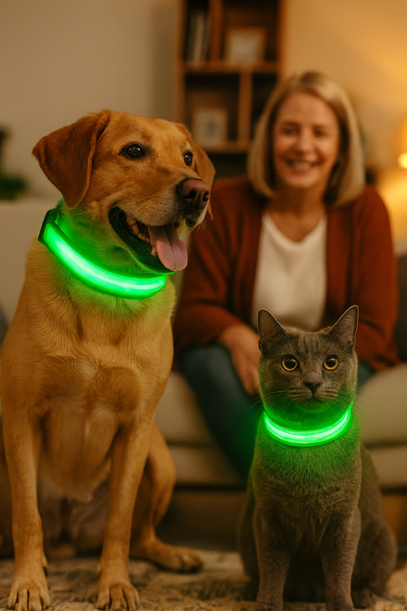 Coleira Luminosa LED