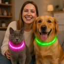 Coleira LED Luminosa para Pets