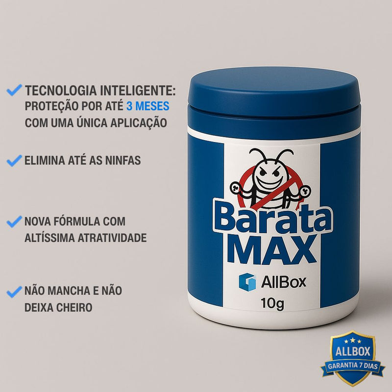 Barata Max | Mata-Baratas Rápido e Eficaz