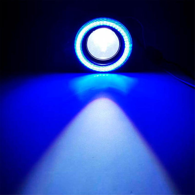 Farol de Milha Universal Angel Eyes Prova D'água - 2 Pçs