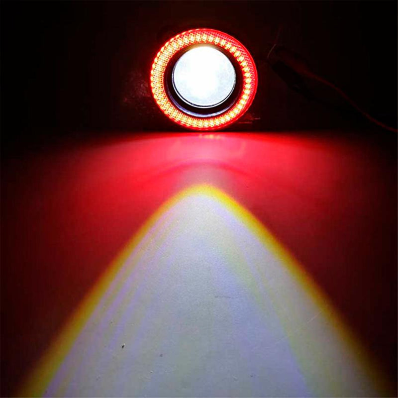 Farol de Milha Universal Angel Eyes Prova D'água - 2 Pçs