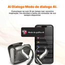 Fone Bluetooth HTC23 com Tradução por App, Som Envolvente e Controle Touch | Innova Fácil