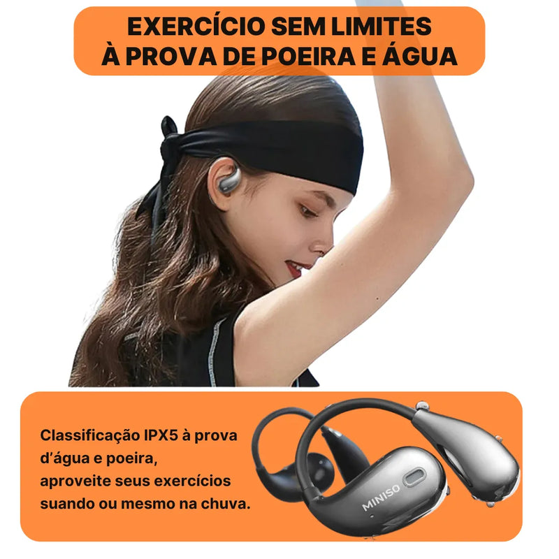 Fone Bluetooth Miniso M95 com Tela colorida, Bluetooth 5.4 e Áudio HiFi | Innova Fácil