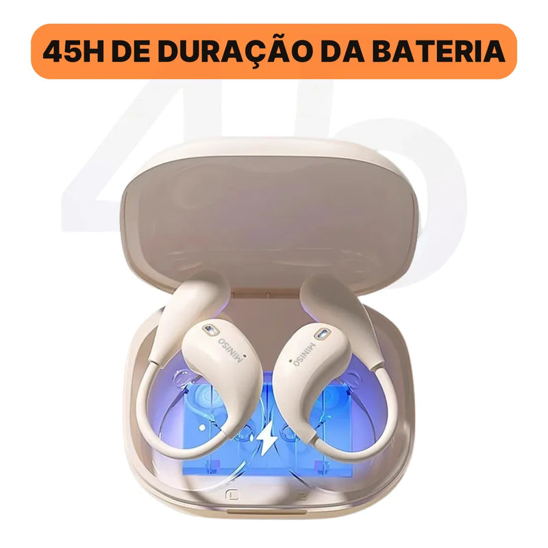 Fone Bluetooth Miniso M95 com Tela colorida, Bluetooth 5.4 e Áudio HiFi | Innova Fácil