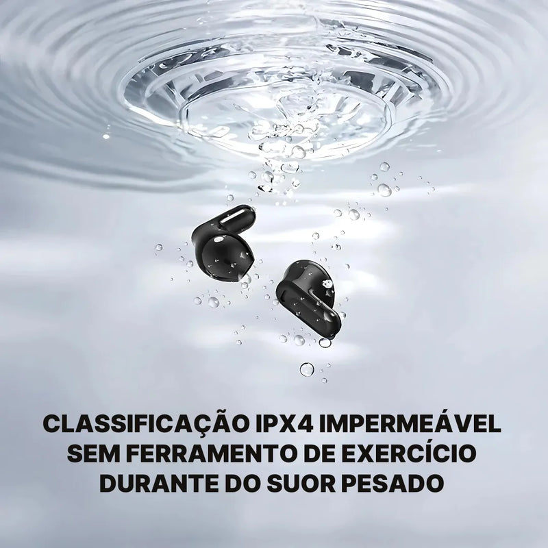 Fone Bluetooth Tradutor HTC20 com IA, ENC e Toque Inteligente | Innova Fácil