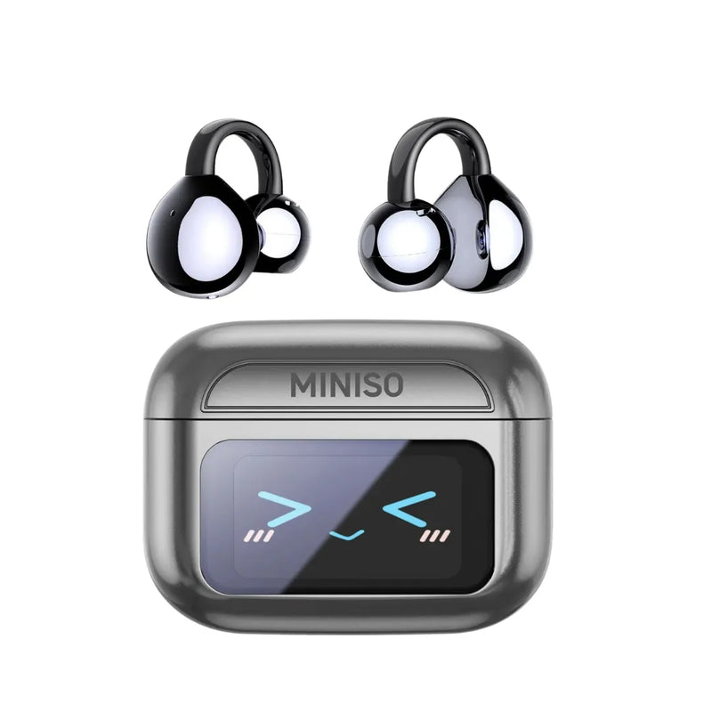 Fone Bluetooth Tradutor MINISO MS201 com Tradução em Tempo Real, ENC, 135 Idiomas e Estojo de Carga | Innova Fácil