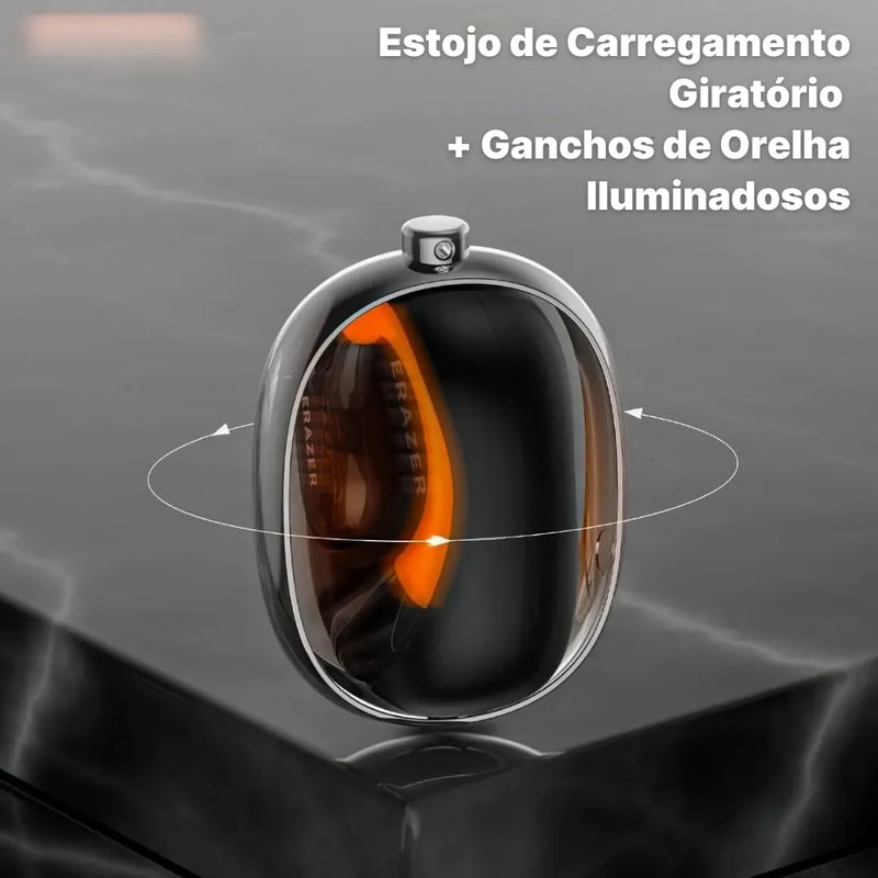 Fone Tradutor Bluetooth Erazer Tradução em Tempo Real,  Open-Ear | Innova Fácil