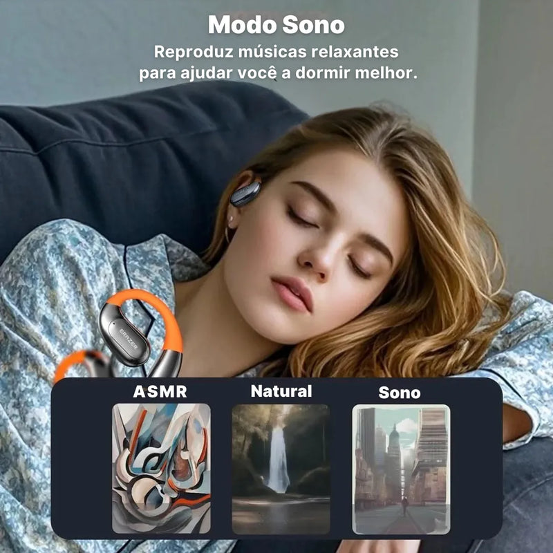 Fone Tradutor Bluetooth Erazer Tradução em Tempo Real,  Open-Ear | Innova Fácil