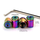 Tampa de Válvula para Pneu Anti Furto de Liga de Zinco - 4 pcs