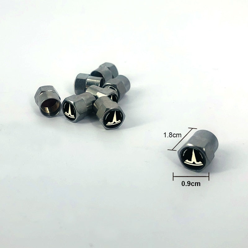 Tampa de Metal para Válvula de Pneu - Diversas Marcas - 4 pcs