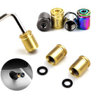 Tampa de Válvula para Pneu Anti Furto de Liga de Zinco - 4 pcs