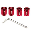 Tampa de Válvula para Pneu Anti Furto de Liga de Zinco - 4 pcs