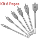Kit Broca Chata 10 - 25 mm 6 Peças - SixFlat