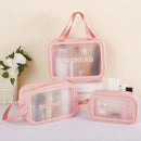 Kit 3 Necessaries Transparente WashBag