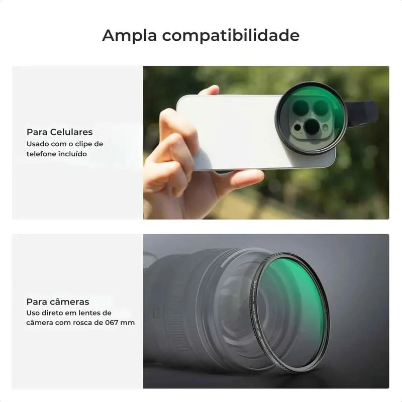 Kit De Filtros Pro Para Celular [ND, CPL, Cinematográfico] | Innova Fácil