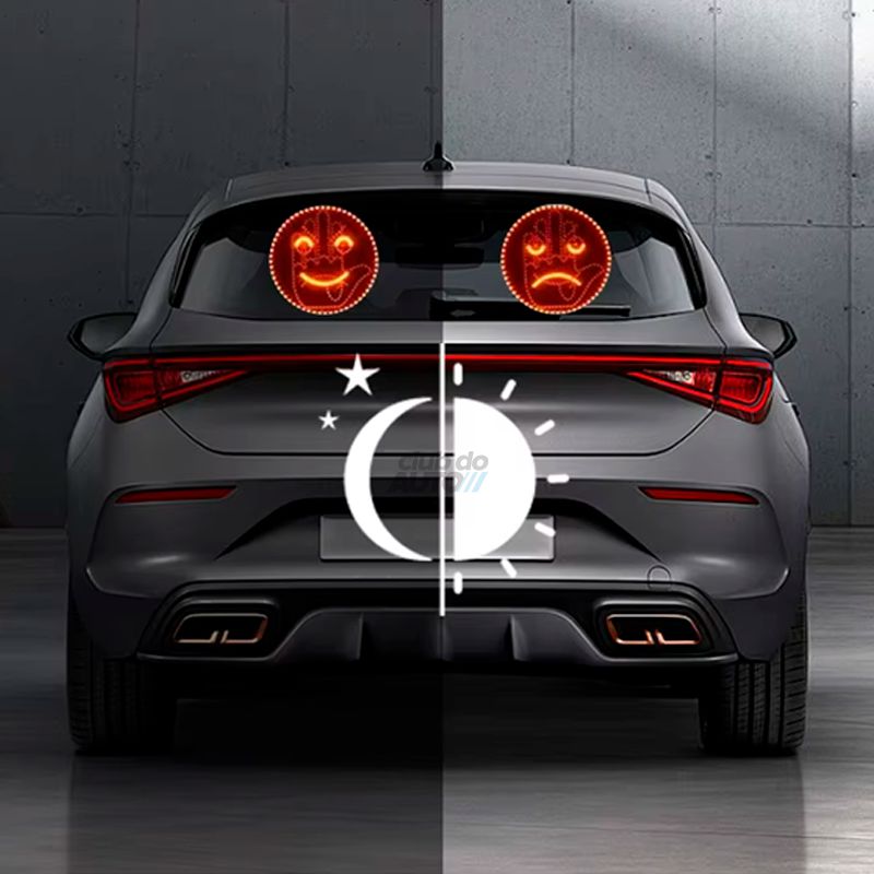 LED Expressões Gestuais Divertidas para Carros