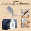 Luz de Preenchimento Magnética TELESIN Magsafe 360° com Espelho e 3 Modos de Iluminação | Innova Fácil