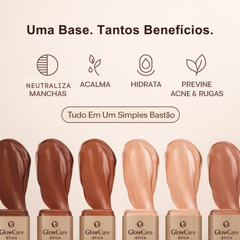 GlowCare™ - Base Facial em Bastão
