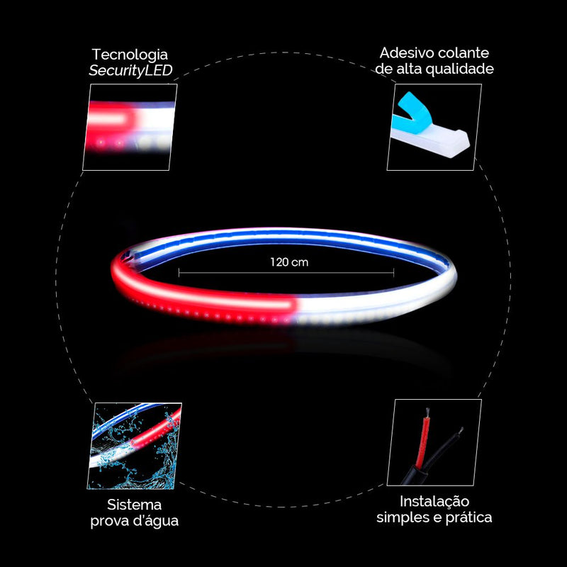 ProtectLine™ Fita de Led para Porta de Carro Anti-Colisão - 2 Pçs