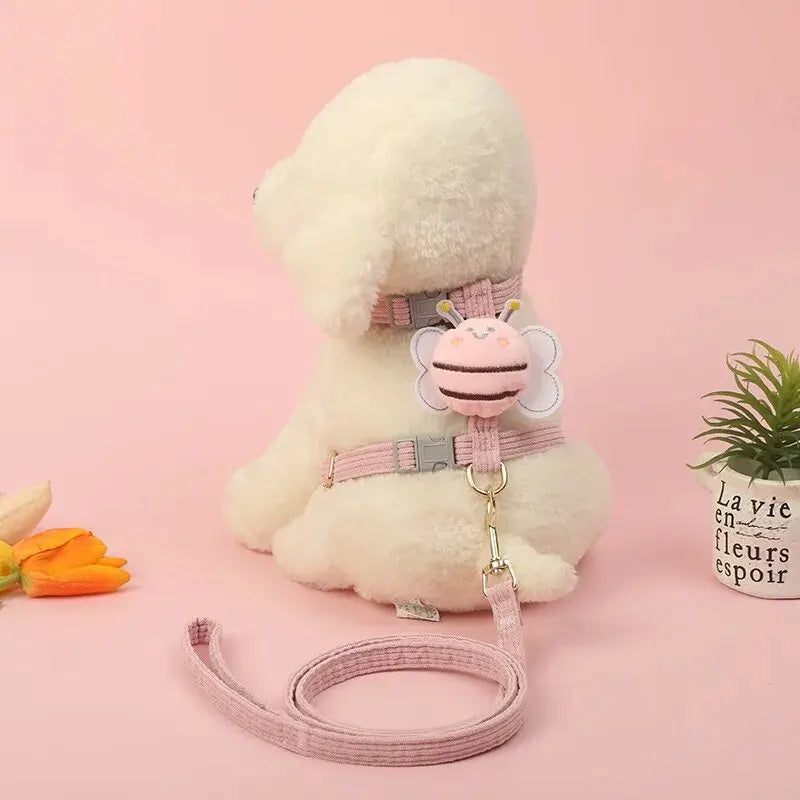 Peitoral + Coleira Borboletinha Pet