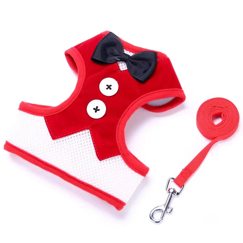 Peitoral com Gravata Elegante para Pets