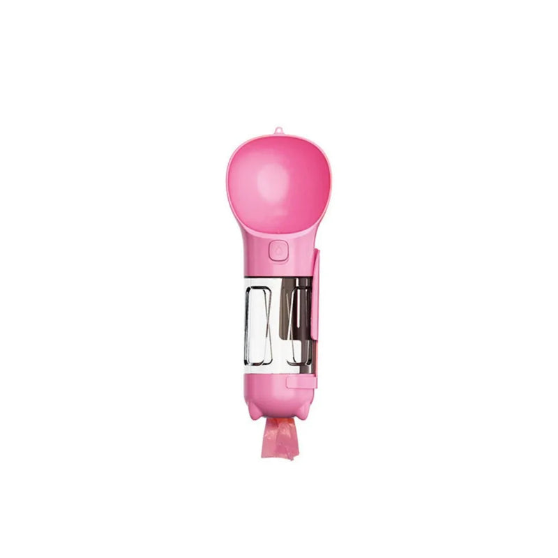 Garrafa Portátil de Água & Comida para Pets 3 em 1