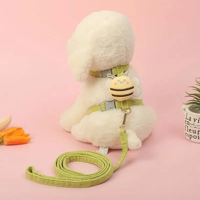 Peitoral + Coleira Borboletinha Pet